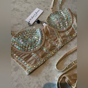 Jackpot bralette and high-waisted panty full set NWT